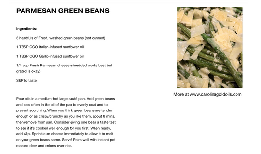 Parmesan Green Beans