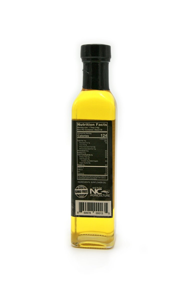 8oz Cold Pressed Sunflower Oil